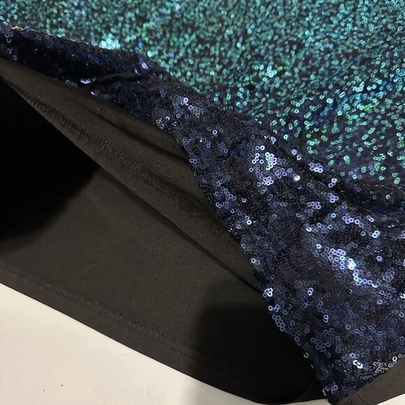 Zeagoo Blue and Teal Sequin Tank Top | Women Size XL - Picture 7 of 12